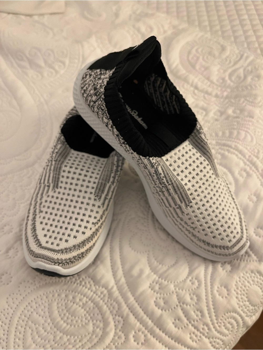 Tommy Bahama White and Black Slip-On Athletic Sneakers 7